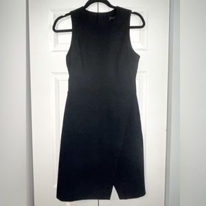 BANANA REPUBLIC Black Dress Asymmetrical Wrap Front